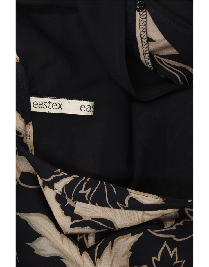 EASTEX Womens A-Line Skirt W30 Medium  Black Floral Vintage Eastex and Second-Hand Eastex from Messina Hembry 