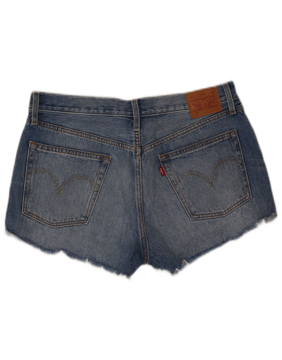 LEVI'S Womens 501 denimshorts W30 Medium Blue Bomuld