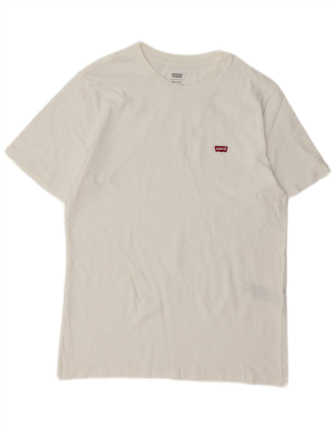 Levi's Mens Standard T-Shirt Top Small White Cotton