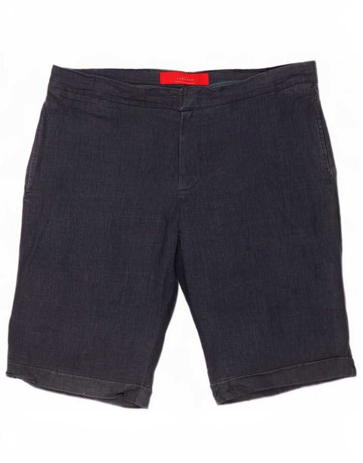 Zara Short Chino Homme Large W34 Bleu Marine