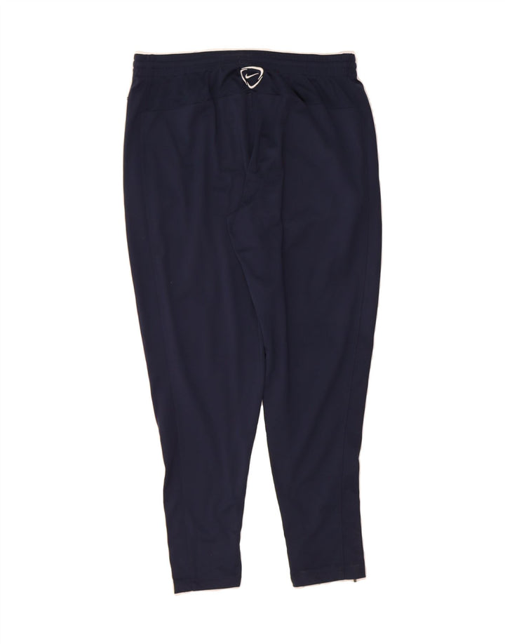 NIKE Mens Hertha BSC Graphic Tracksuit Trousers Medium Navy Blue Polyester Vintage Nike and Second-Hand Nike from Messina Hembry 
