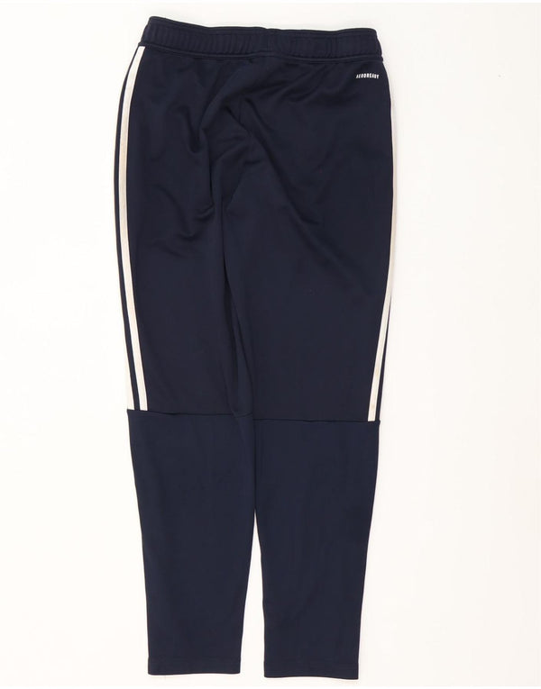 Adidas Mens Aeroready Tracksuit Trousers Medium Navy Blue Polyester