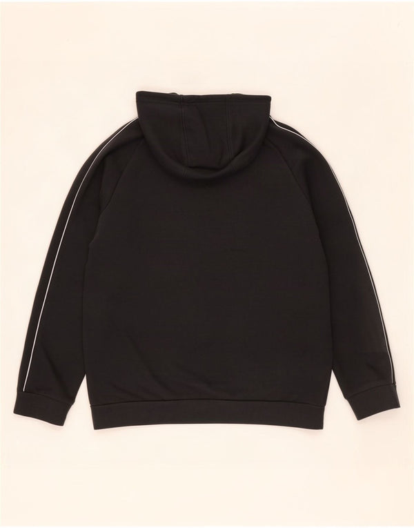 Adidas Mens Hoodie Jumper Grande Algodão Preto