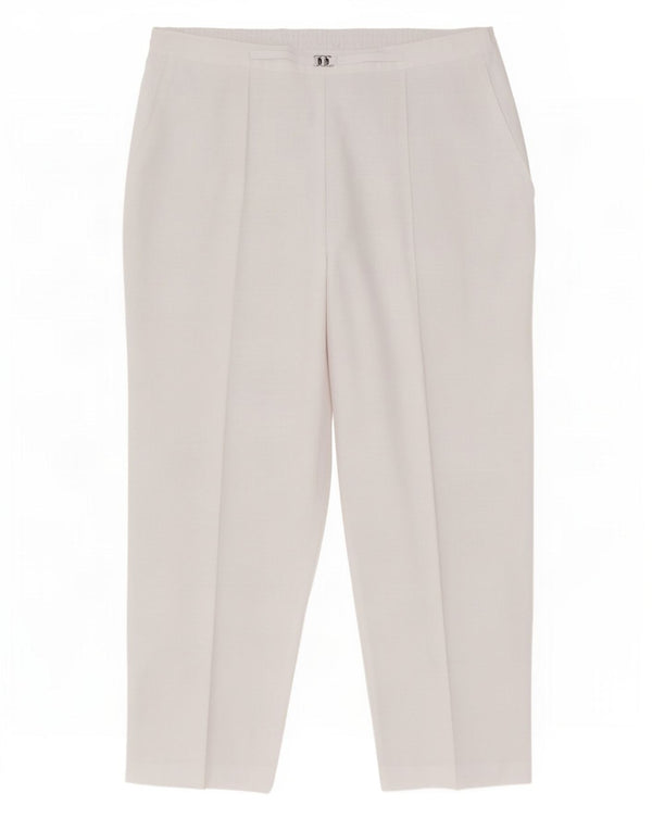 Marks & Spencer Damen Tapered Chinohose UK 18 XL W40 L30 Weiß