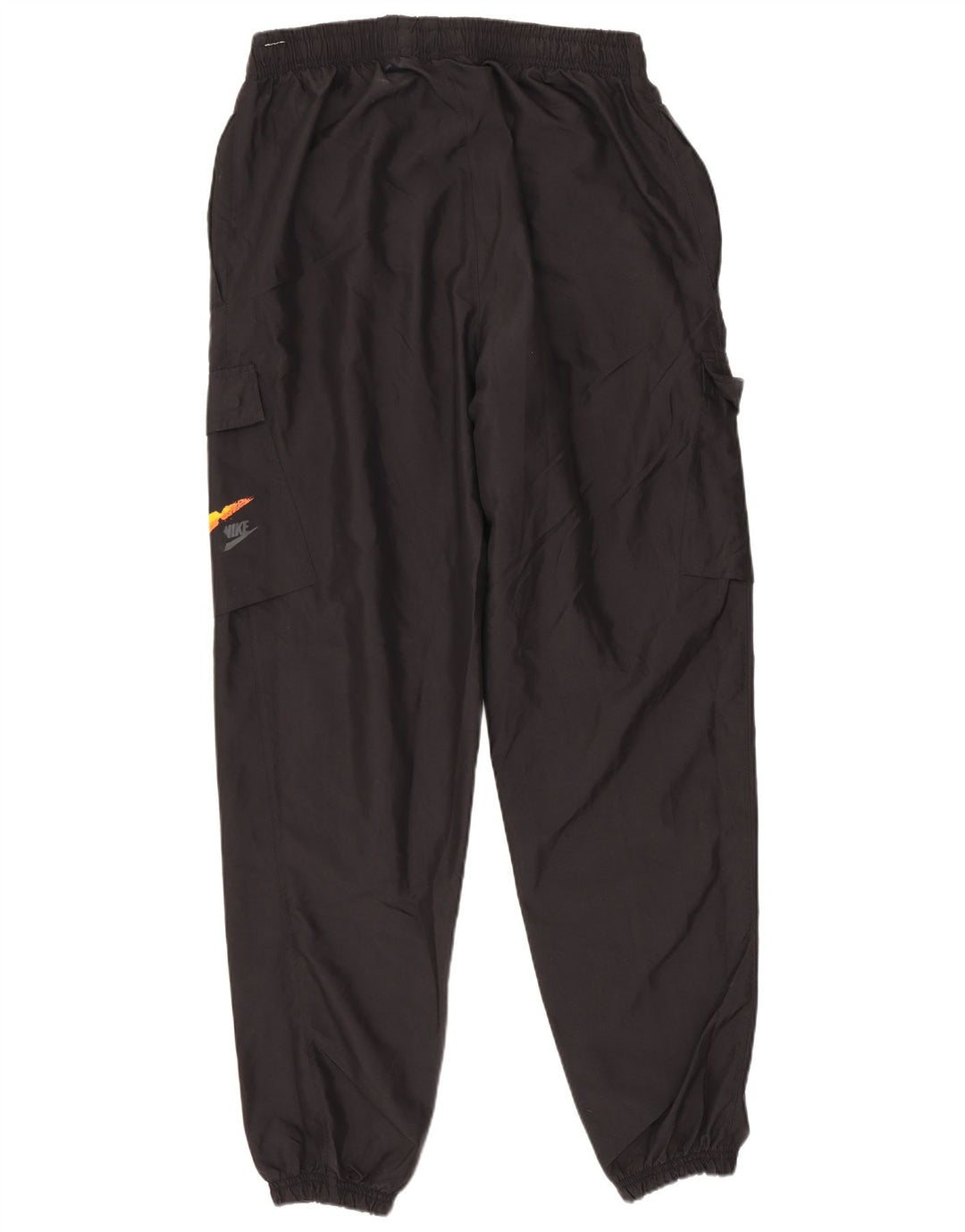 NIKE Mens Graphic Cargo Tracksuit Trousers Joggers Medium Black Polyester