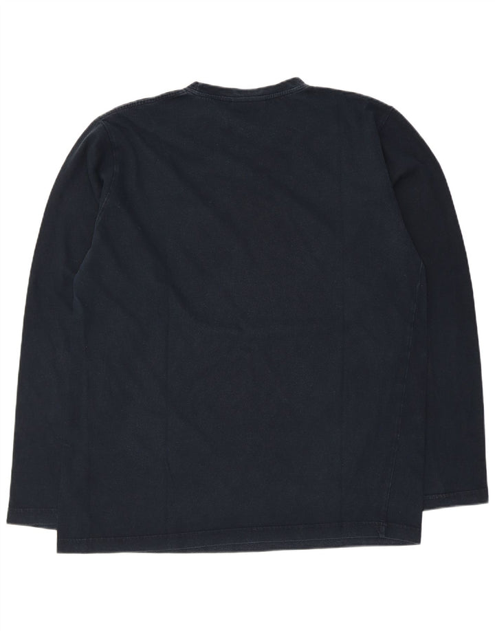 LOTTO Mens Top Long Sleeve XL Navy Blue Cotton
