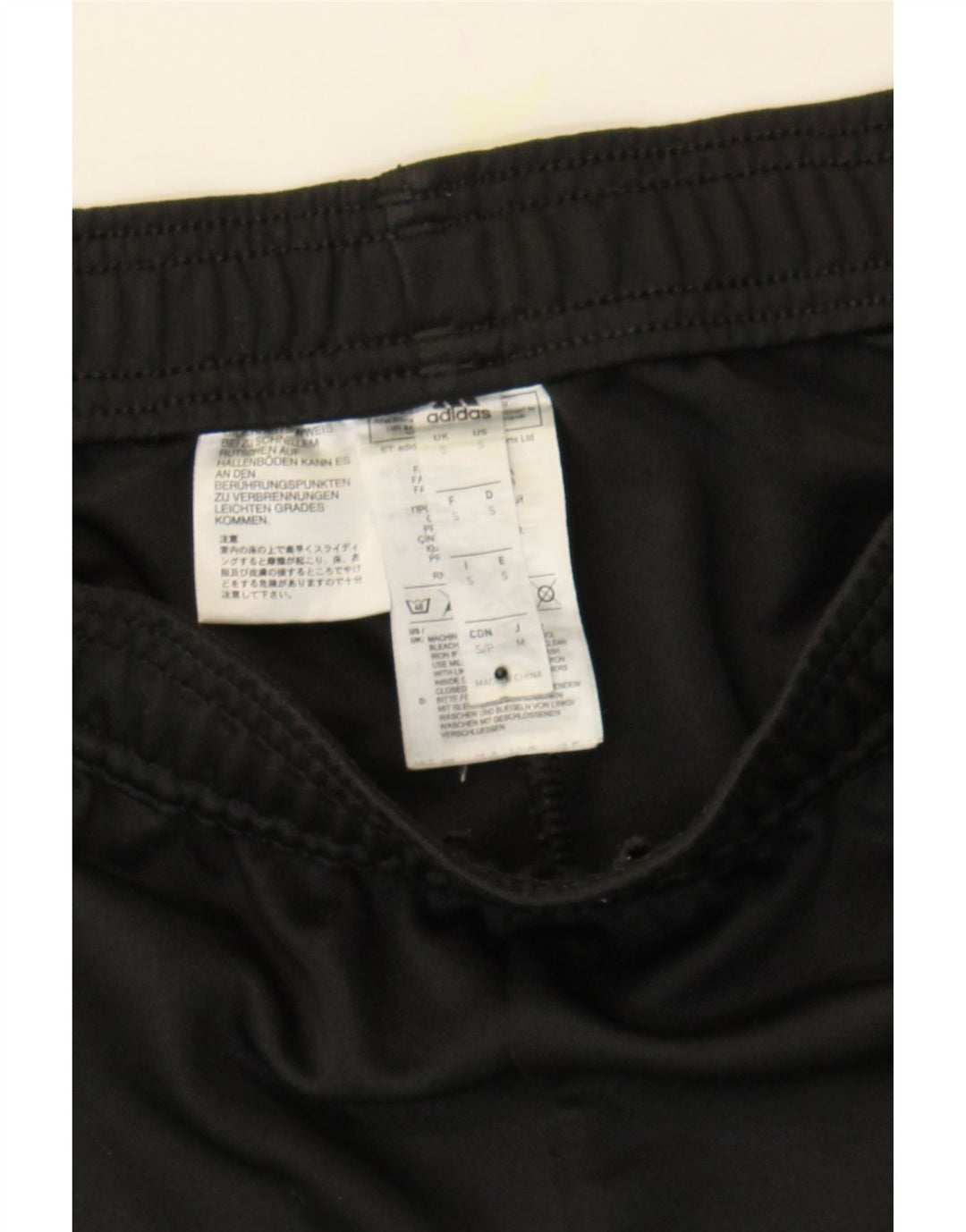 ADIDAS Mens Tracksuit Trousers Small  Black Polyester Vintage Adidas and Second-Hand Adidas from Messina Hembry 