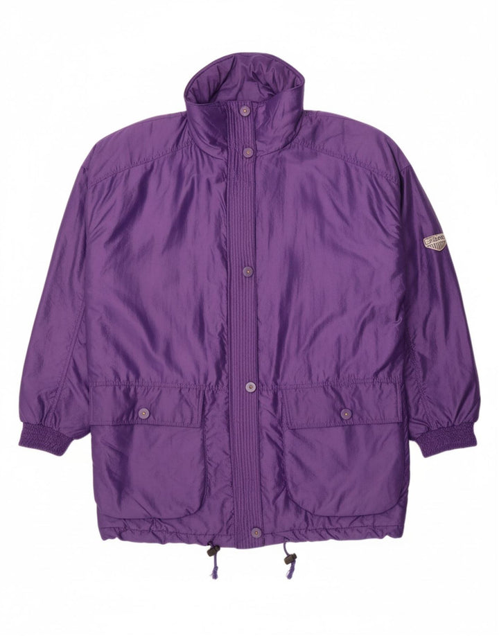 VINTAGE Womens Oversized Windbreaker Coat EU 48 2XL Purple Polyamide Vintage Vintage and Second-Hand Vintage from Messina Hembry 
