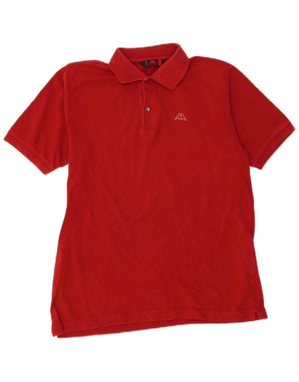 Kappa Polo Hombre Grande Rojo Algodón