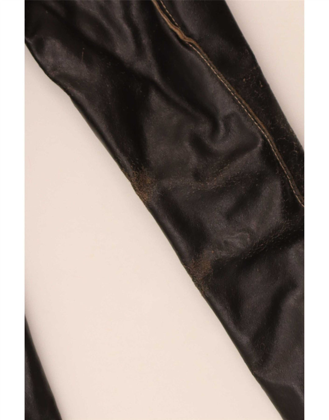 Conbipel Damen Trench Ledermantel IT 42 Medium Schwarz