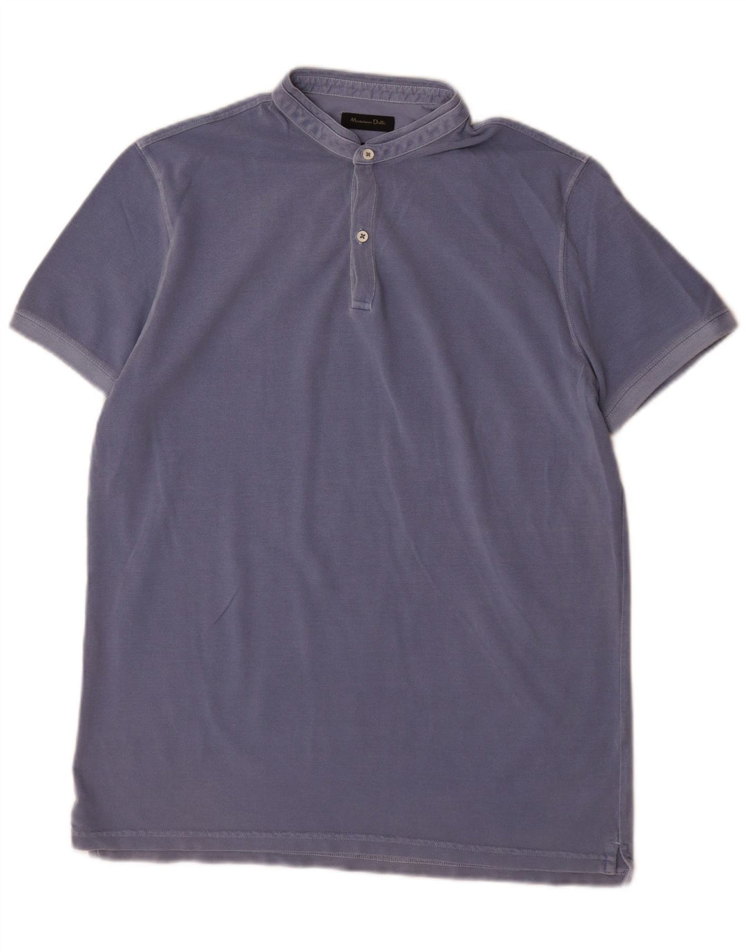 Massimo Dutti Mens Casual Fit Polo Shirt Large Blue