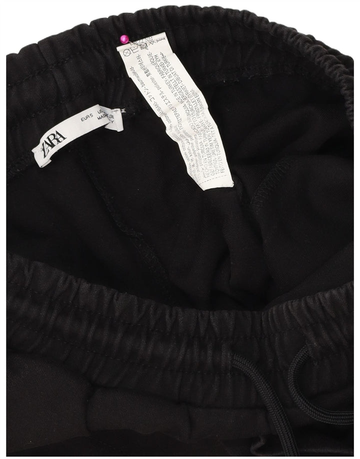 Zara Mens Sport Shorts Small  Black Cotton
