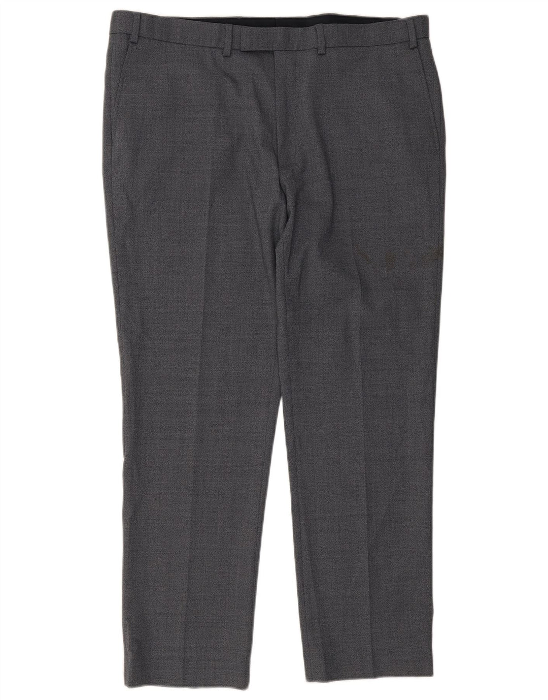 Marks & Spencer Pantalon de Costume Regular Homme W40 L31 Bleu Polyester