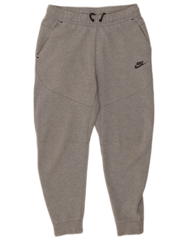 Nike Mens Tracksuit Trousers Joggers Medium Grey Flecked Cotton