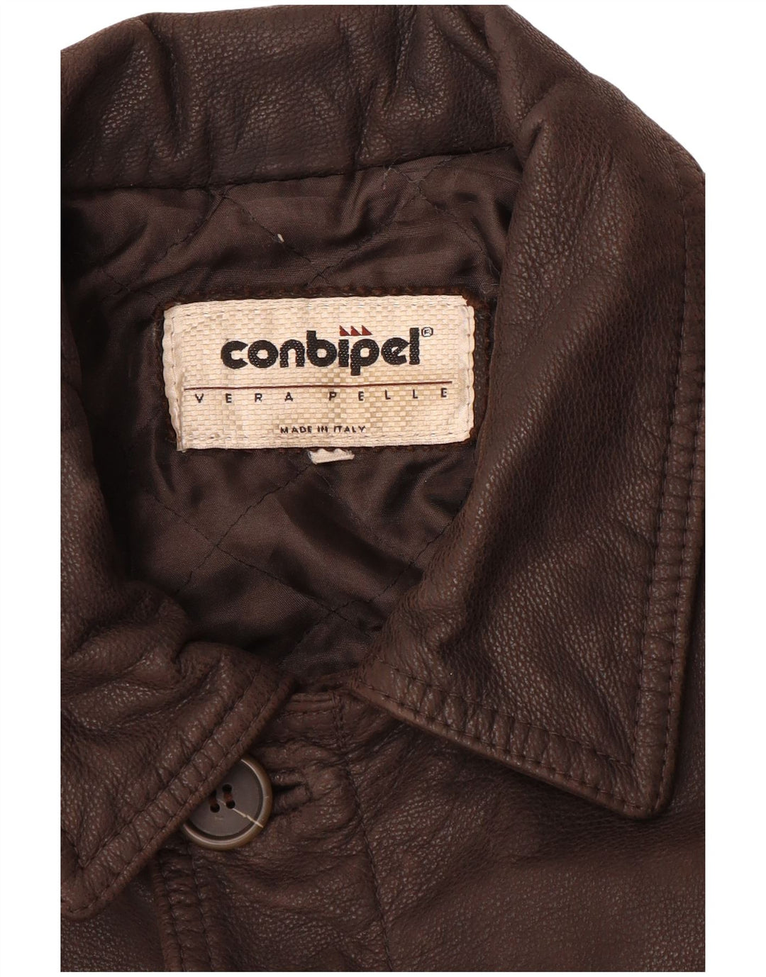 CONBIPEL Chaqueta de cuero para hombre UK 42 XL Cuero marrón