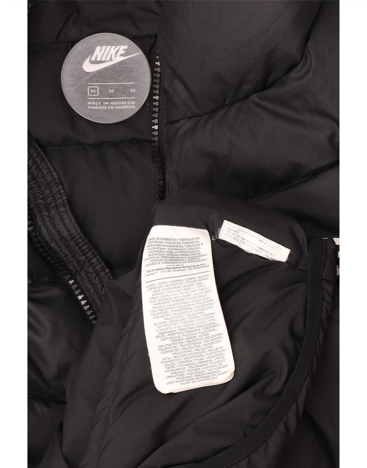 Nike Polstret jakke med hætte til mænd UK 38 Medium Black Polyester