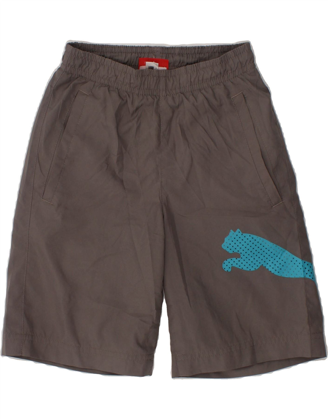 PUMA Boys Graphic Sport Shorts 5-6 Years Grey Vintage Puma and Second-Hand Puma from Messina Hembry 