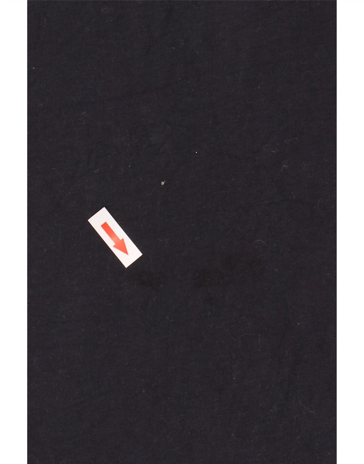 Reiss Mens T-Shirt Top Small Black Cotton