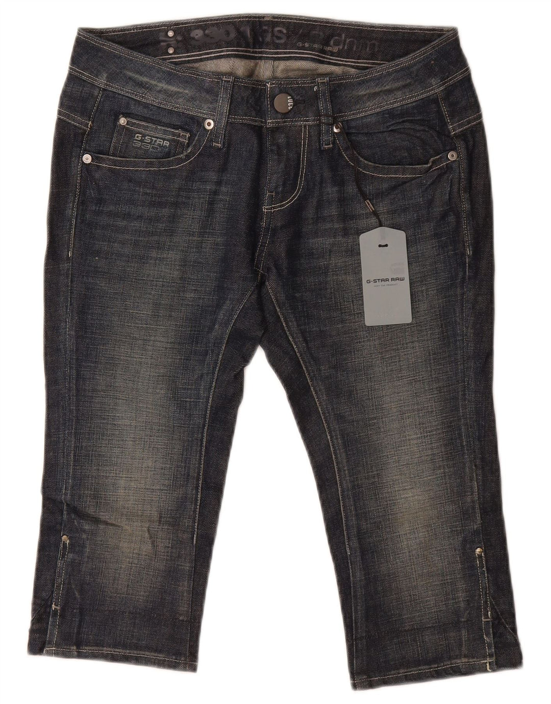 G-Star Womens Capri Jeans W28 L17 Blue Cotton