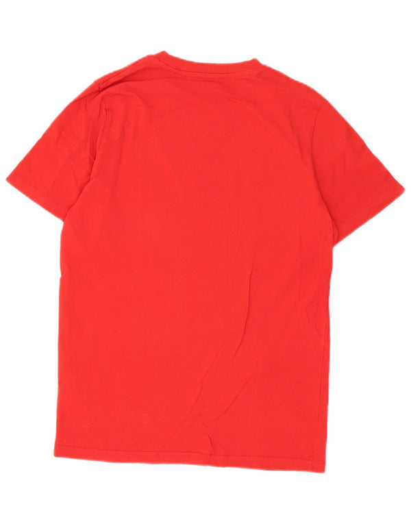 Puma Herre Grafisk T-Shirt Top Lille Rød Bomuld