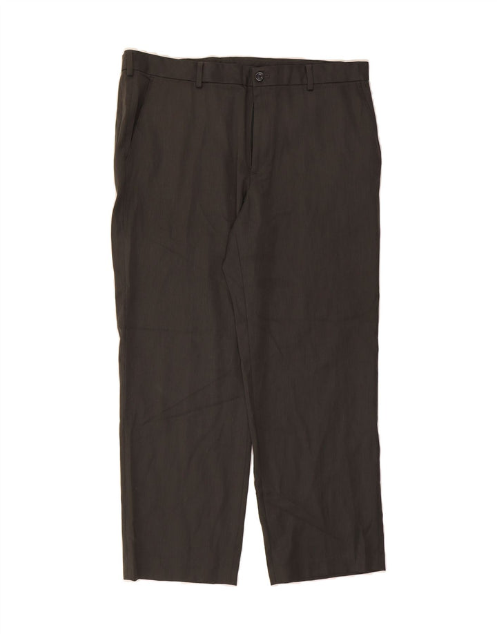 IZOD Mens Straight Chino Trousers W38 L30 Grey Polyester Vintage Izod and Second-Hand Izod from Messina Hembry 