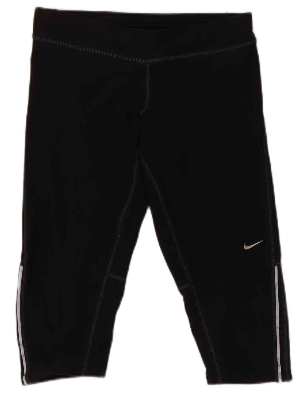 Leggings Nike Dri Fit Capri da donna UK 10 piccoli poliestere nero