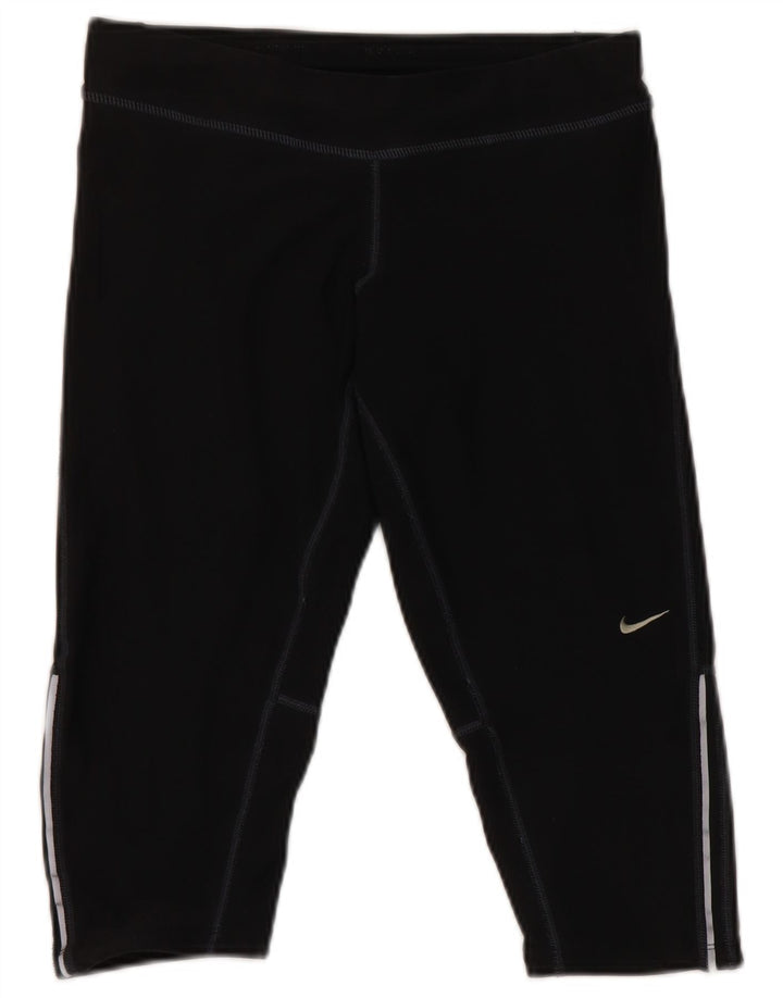 Leggings Nike Dri Fit Capri da donna UK 10 piccoli poliestere nero