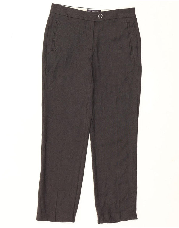 Marks & Spencer Pantalon de costume droit pour femme UK 8 Small W28 L27 Gris
