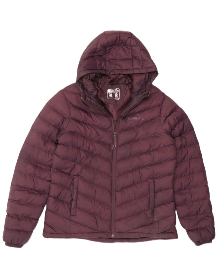 Mountain Warehouse Wattierte Damenjacke mit Kapuze, UK 10, Klein, Kastanienbraun