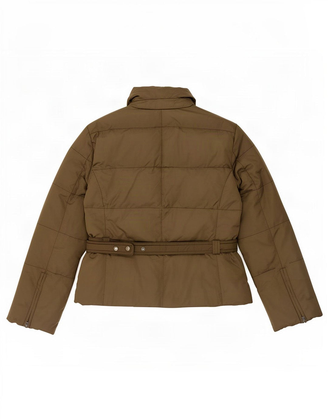 Zara Dame Polstret Jakke UK 18 XL Khaki Nylon