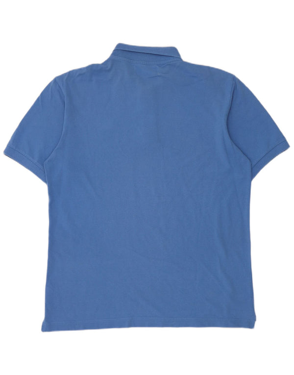 Polo Kappa Uomo Large Blu In Cotone