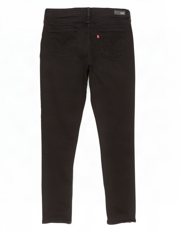Levi's Womens Slightly Curvy Modern Rise Skinny Jeans W30 L32 Black Cotton