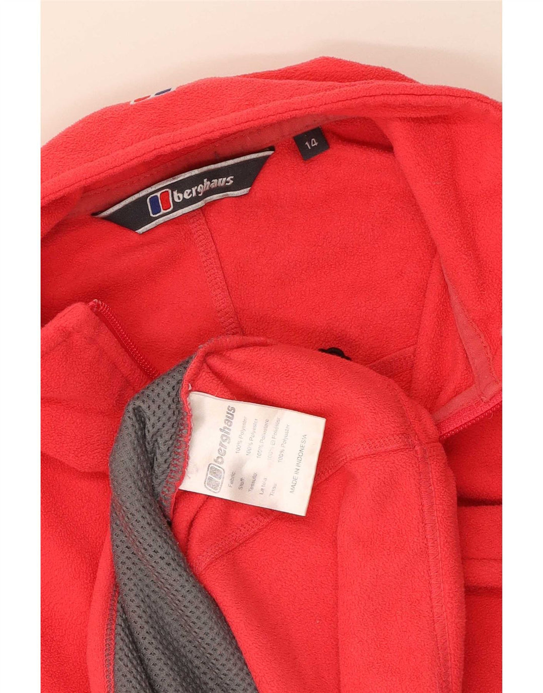 Berghaus Womens Fleece Jacket UK 14 Large Pink Polyester