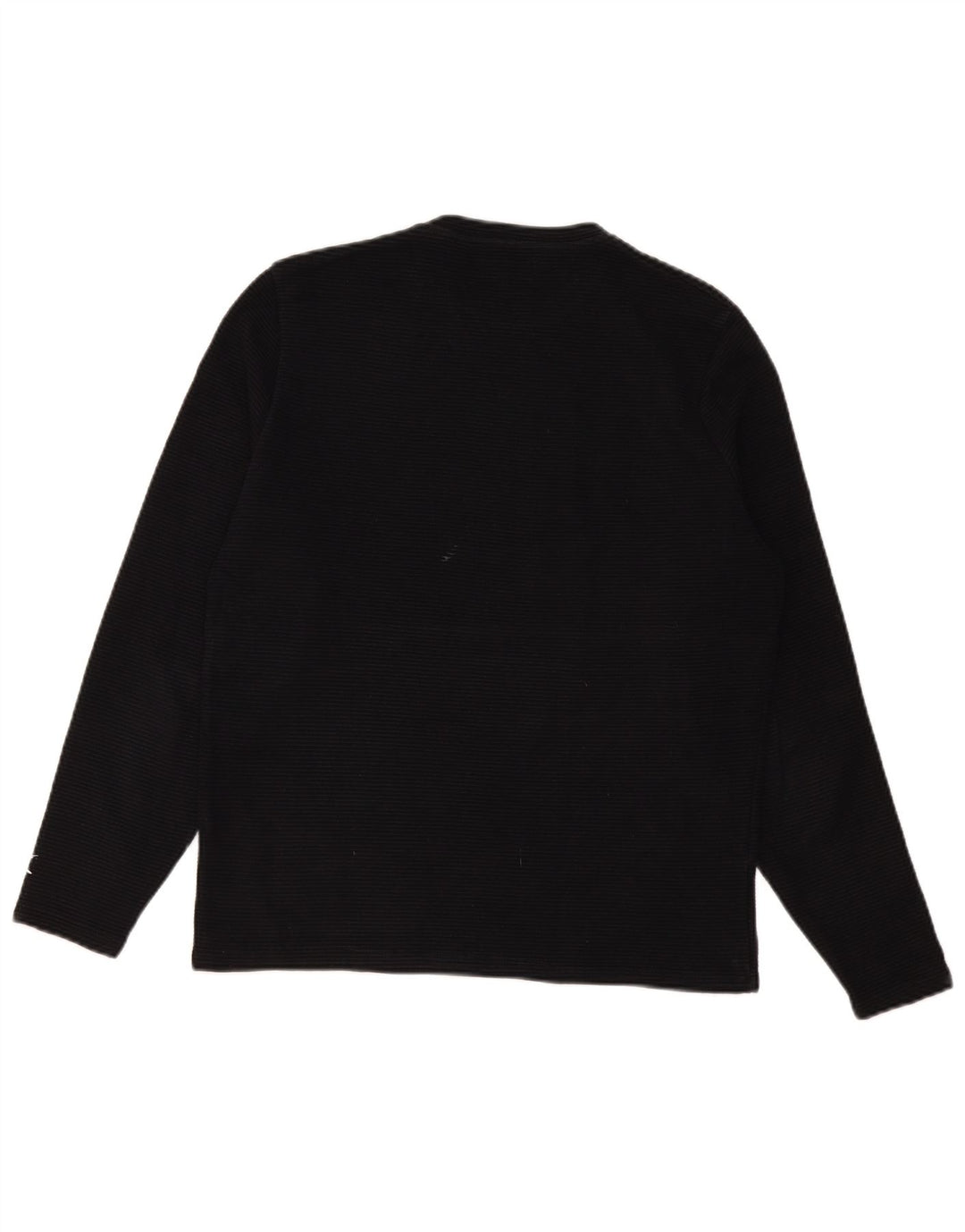 Zara Mens Top Long Sleeve Medium Black Striped