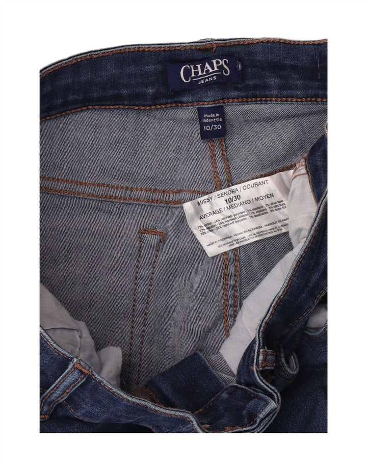 CHAPS Womens Bootcut Cropped Jeans US 10 Large W30 L24 Blue Cotton Vintage Chaps and Second-Hand Chaps from Messina Hembry 
