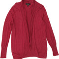 MOSSIMO Womens Open Cardigan Sweater UK 14 Large Pink Nylon Vintage Mossimo and Second-Hand Mossimo from Messina Hembry 