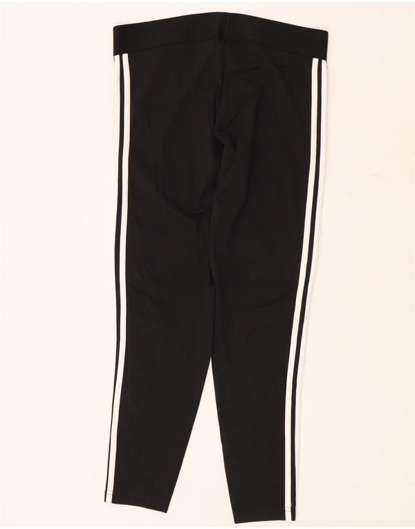Adidas Dame Leggings UK 16/18 Large Black Bomuld