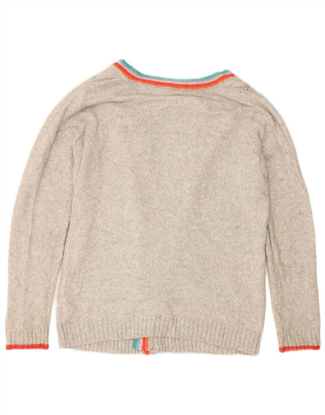 JOULES Womens Oversized Open Cardigan Sweater UK 8 Small Grey Acrylic