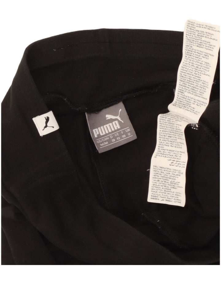 Puma Grafiske Leggings til kvinder UK 12 Medium Sort Bomuld