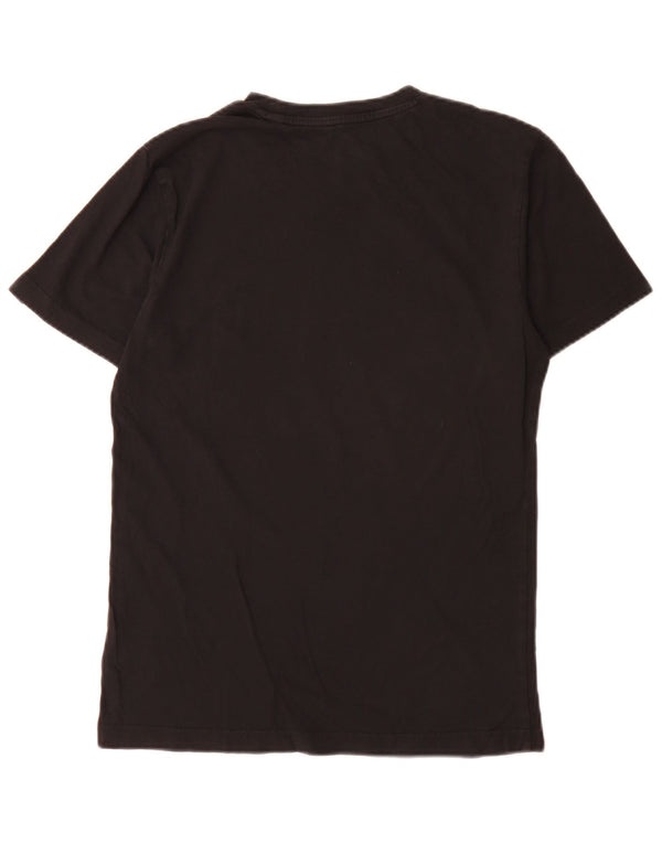Adidas - Camiseta gráfica para hombre, talla pequeña, algodón de camuflaje negro