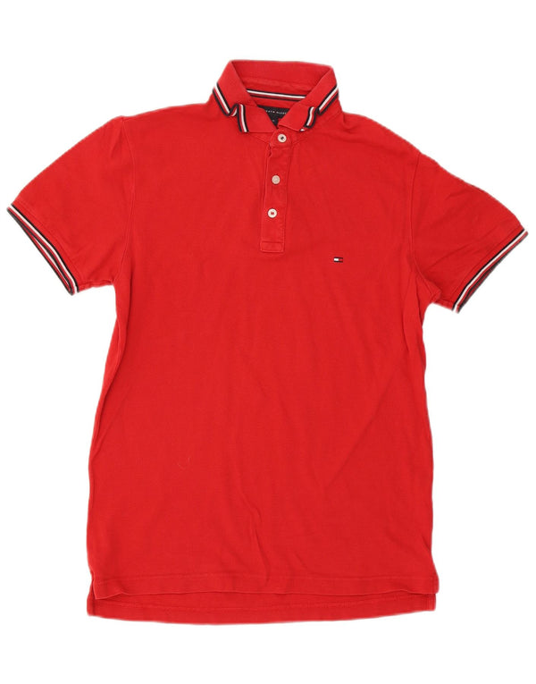 Tommy Hilfiger Herre Slim Fit Polo Shirt Medium Rød
