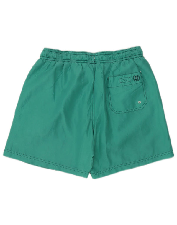 Pantaloncini da bagno Marks & Spencer da uomo Blue Harbour in poliestere verde medio