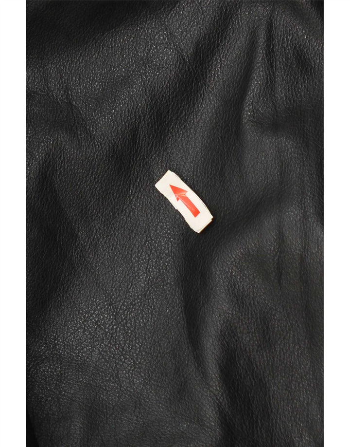 Vintage Mens Leather Jacket UK 42 XL Black