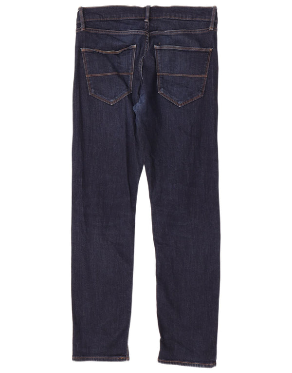 Marks & Spencer Męskie jeansy slim W32 L31 Granatowe, bawełniane