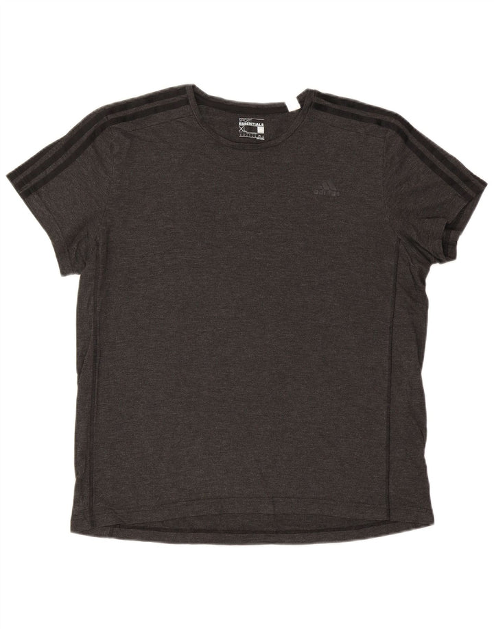 ADIDAS Mens Climalite T-Shirt Top XL Grey Polyester