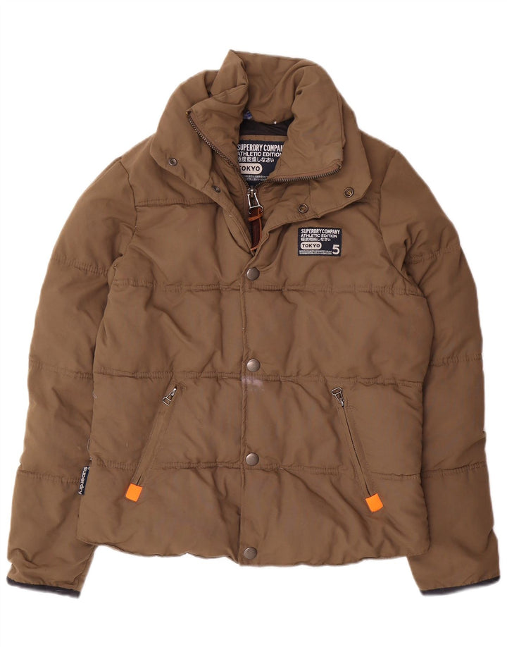 Giacca imbottita da donna Superdry UK 14 nylon beige medio