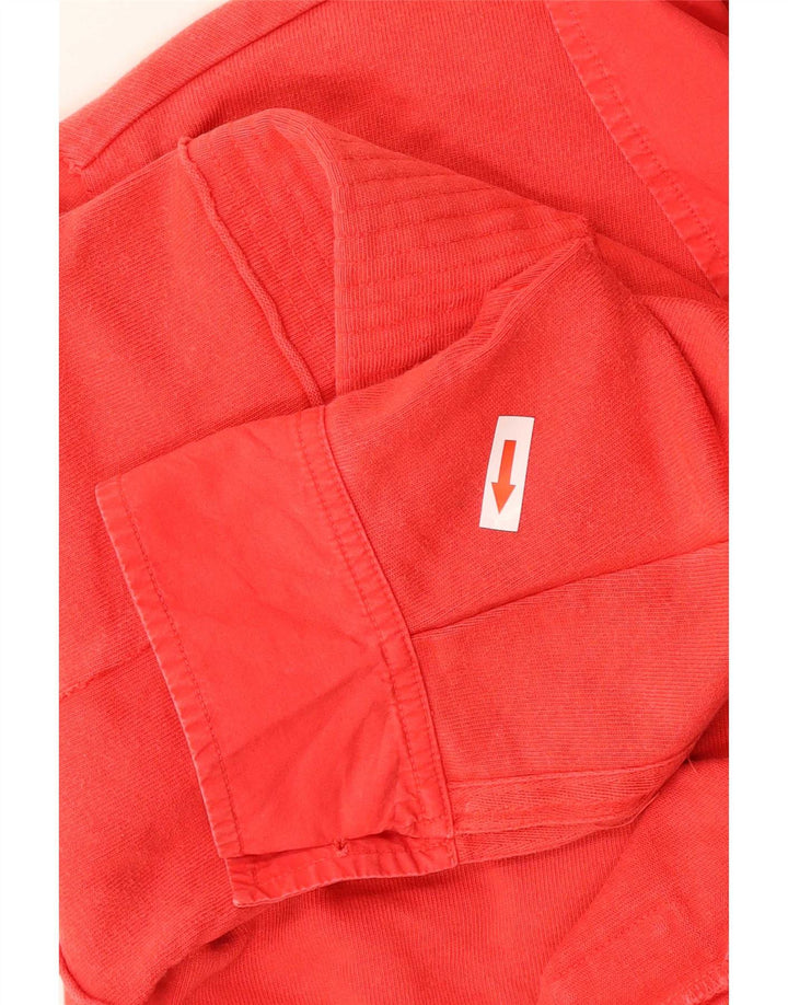 Dkny Mens Pullover Shirt Large Red Cotton