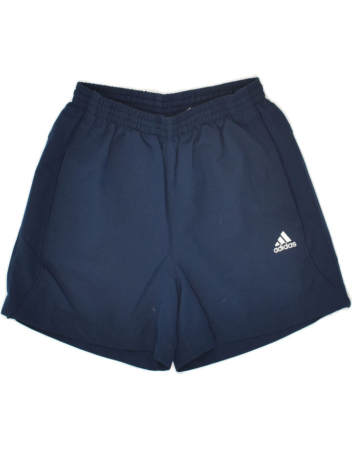 ADIDAS Boys Sport Shorts 11-12 Years Navy Blue | Vintage Adidas | Thrift | Second-Hand Adidas | Used Clothing | Messina Hembry 