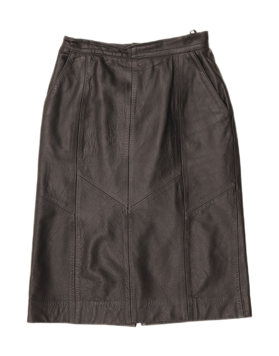 GHIBLI Womens Leather Skirt EU 40 Medium W28  Black Leather Vintage Ghibli and Second-Hand Ghibli from Messina Hembry 