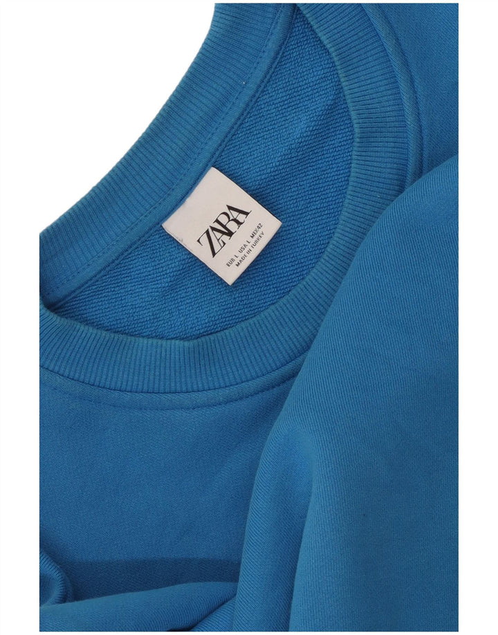 Zara Sweatshirt til mænd, stor blå